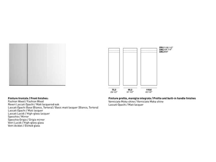 Alf DaFrè - Vision Wardrobe with TV mounting