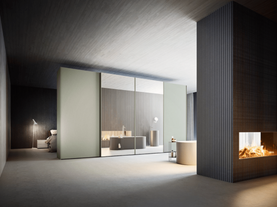 Alf DaFrè - Vision Wardrobe with TV mounting