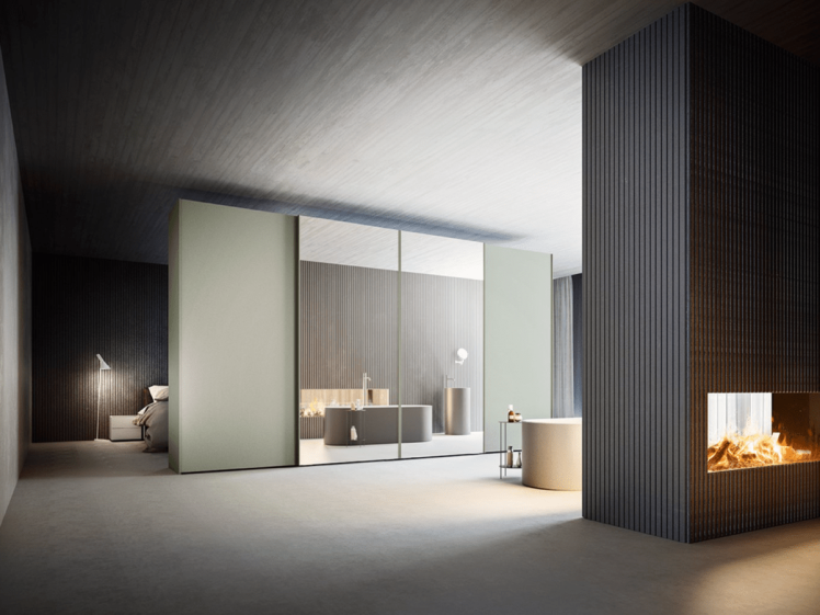 Alf DaFrè - Vision Wardrobe with TV mounting