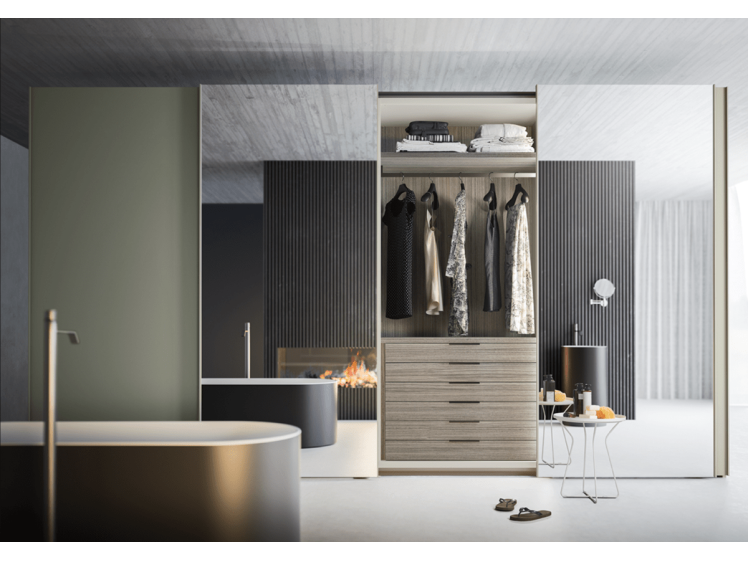 Alf DaFrè - Vision Wardrobe with TV mounting