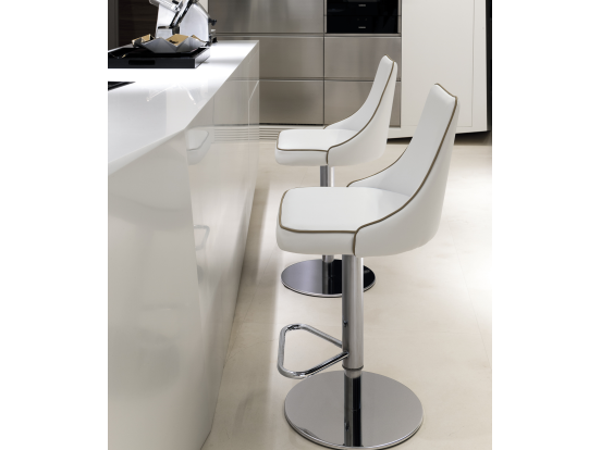 Bontempi Casa - Clara Gas adjustable stool (Premium Eco-leather)