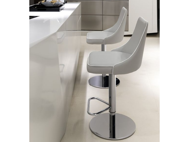 Bontempi Casa - Clara Gas adjustable stool (Premium Eco-leather)