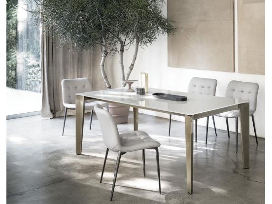 Bontempi Casa - Kuga Leather chair & Metal leg