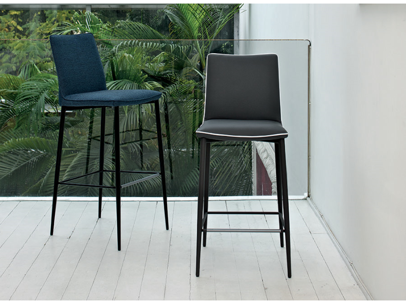 Bontempi Casa - Nata LOW fixed leg Stool (Kitchen height) Bontempi Casa - Nata LOW fixed leg Stool (Kitchen height)
