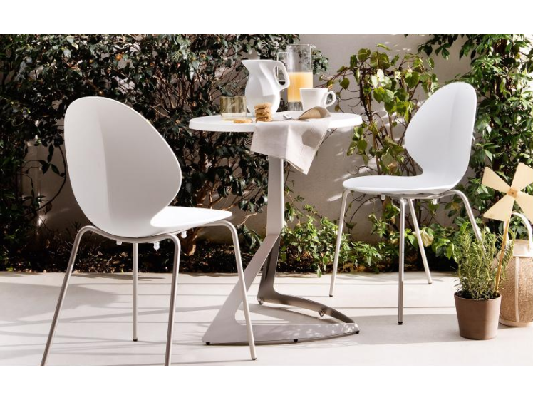 Calligaris - Basil Metal Leg Dining Chair