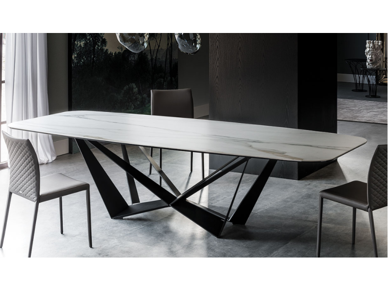 Cattelan - Skorpio Ceramic 240cm shaped table Cattelan - Skorpio Ceramic 240cm shaped table