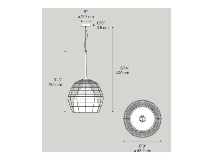 Foscarini - Cage Grande in White Clearance