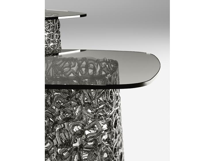Fiam Italia - Macramé Glass Based Side Table