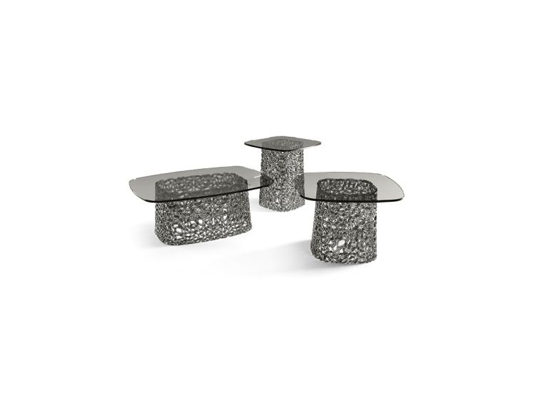 Fiam Italia - Macramé Glass Based Side Table