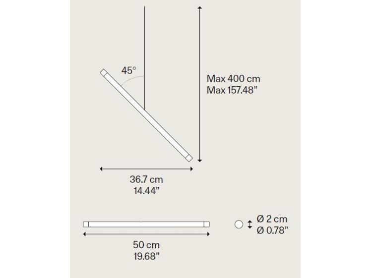 Lodes - A-Tube Nano Duo Suspension Lamps