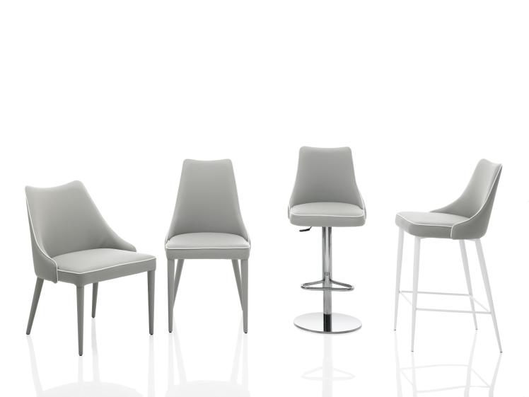 Bontempi Casa - Clara Gas adjustable stool (Premium Eco-leather)
