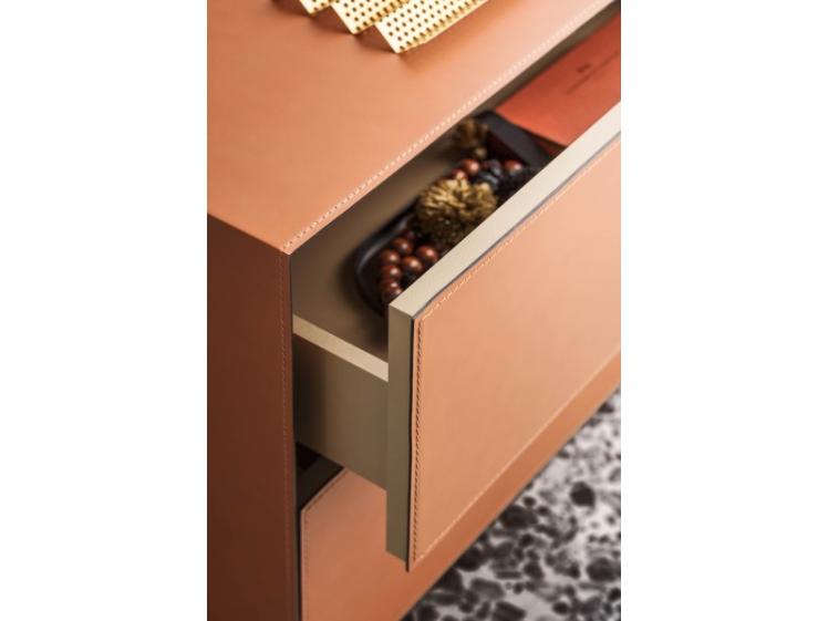 Pianca - Norma 2 Drawer Bedside Table 