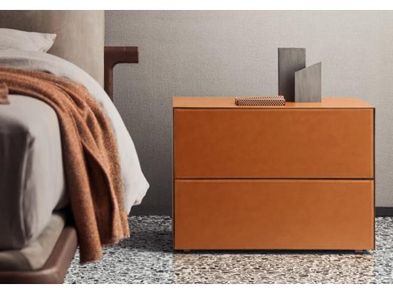 Pianca - Norma 2 Drawer Bedside Table 