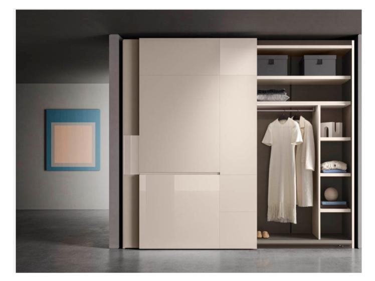 Pianca - Crea Flush Sliding Door Wardrobe