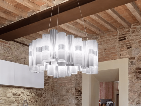Slamp - La Lollo Chandelier white