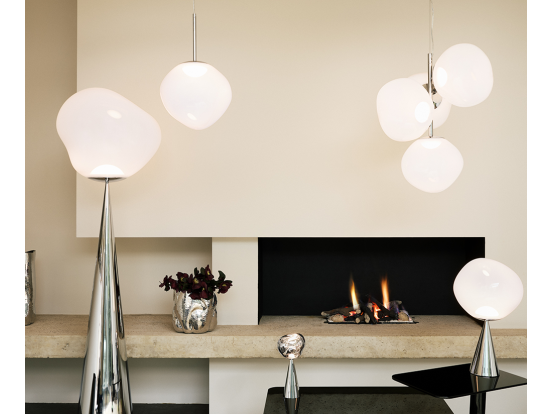 Tom Dixon Melt Cone Fat Floor (Opal/Silver)