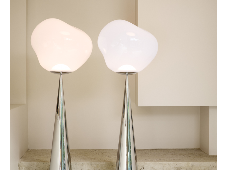Tom Dixon Melt Cone Fat Floor (Opal/Silver)