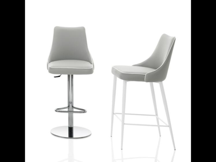 Bontempi Casa - Clara Gas adjustable stool (Premium Eco-leather)