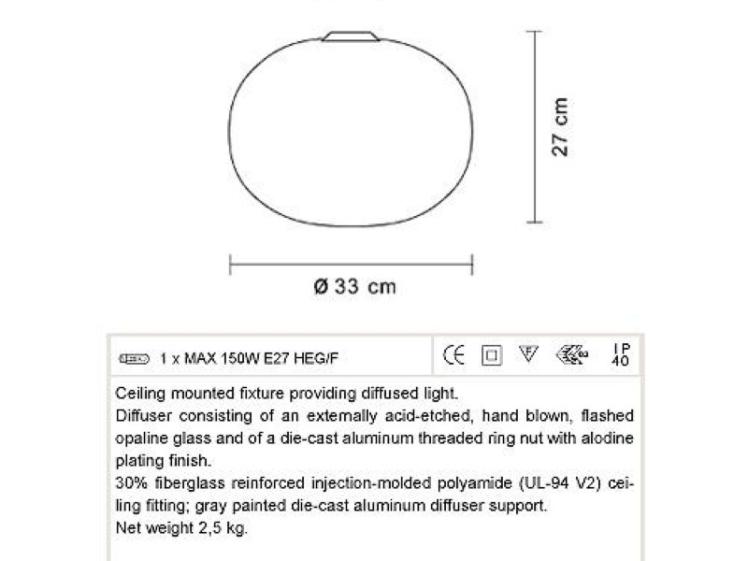 Flos - Glo Ball Ceiling Light