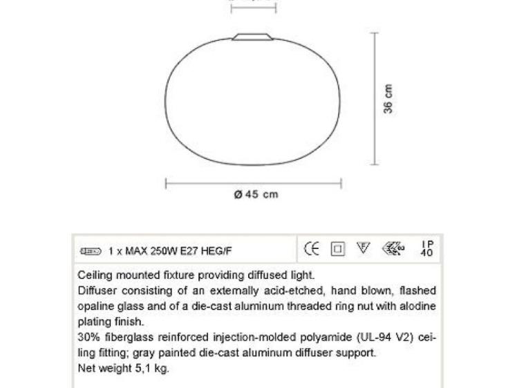 Flos - Glo Ball Ceiling Light