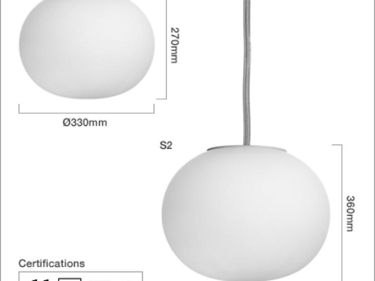 Flos - Glo Ball S2 Pendant Light (clearance)