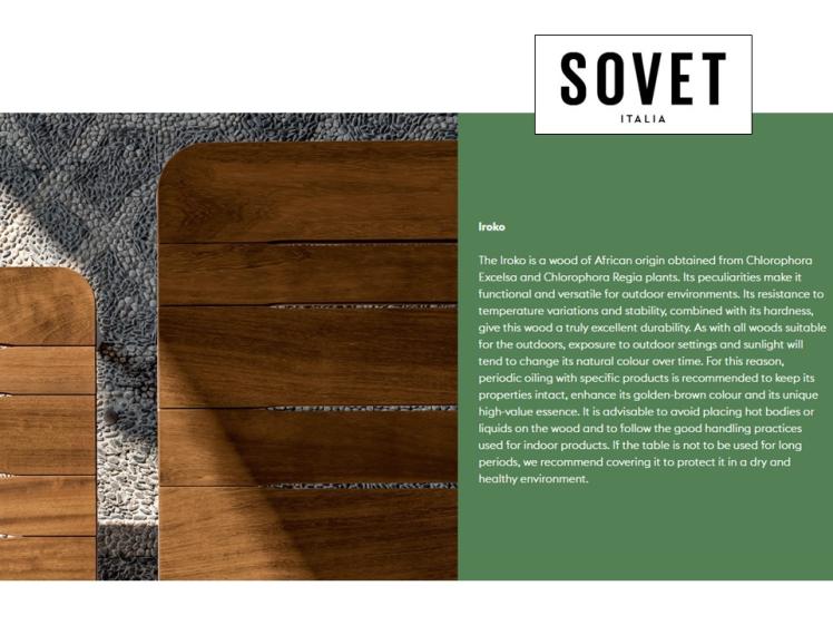 Sovet Italia - Slim Outdoor Dining Table 