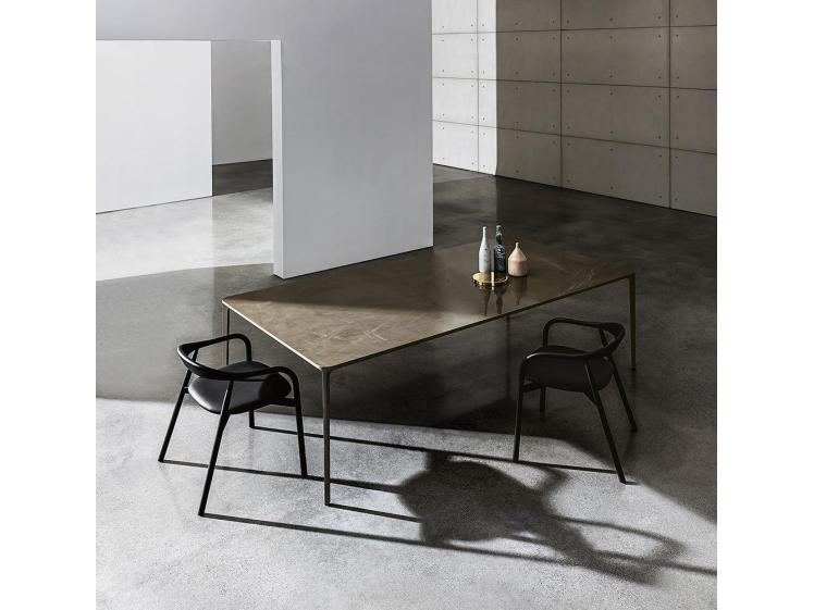 Sovet italia – Slim Rectangular fixed dining table