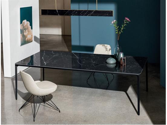 Sovet italia – Slim Rectangular fixed dining table