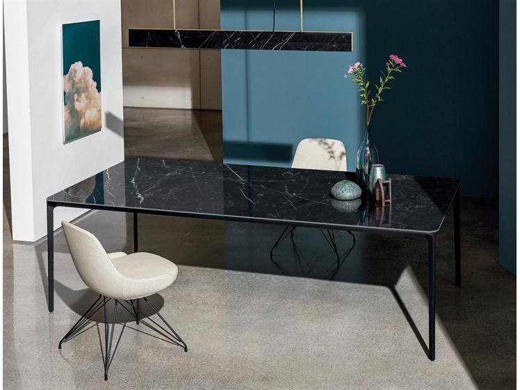 Sovet italia – Slim Rectangular fixed dining table