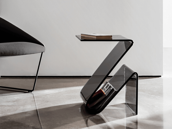 Sovet Italia - Zeta Glass Side Table
