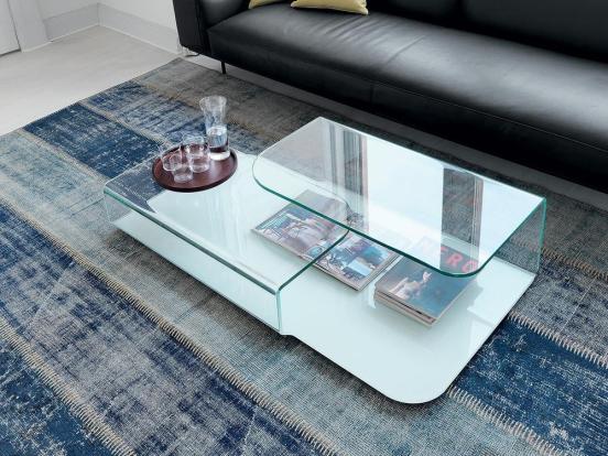 Sovet Italia - Hug Extralight Glass Top Coffee Table