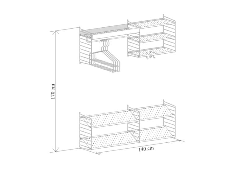 String - Hallway Shelving System 2