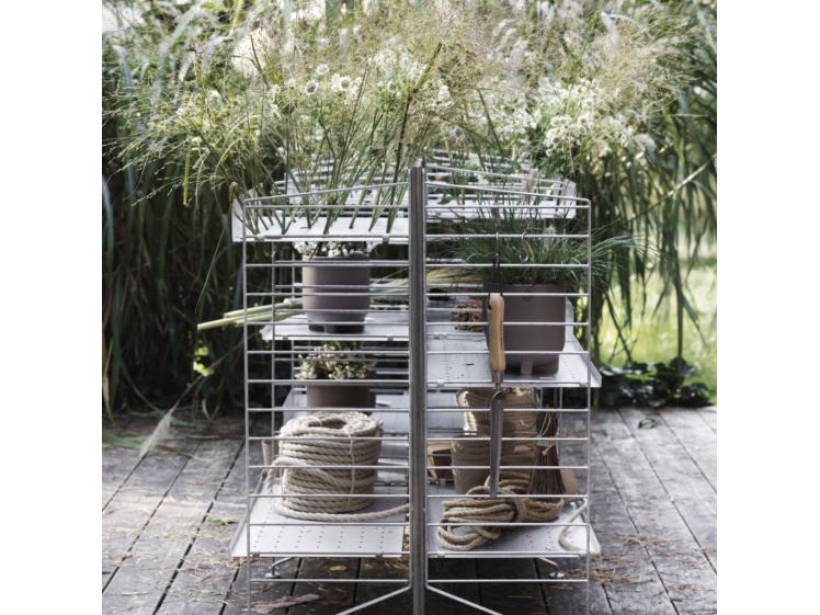 String - Outdoor - 3 Section Freestanding Galvanised Shelf