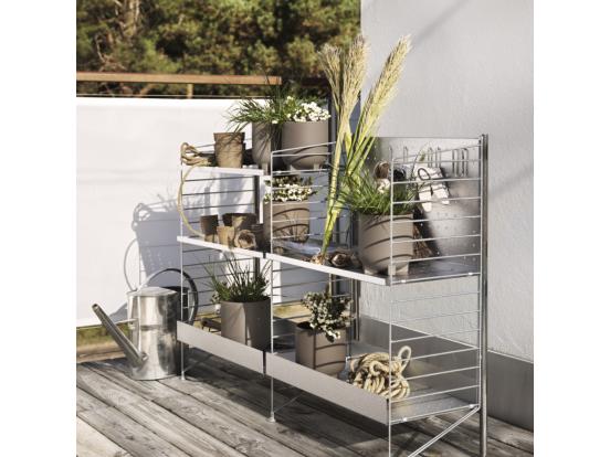 String - Outdoor - Freestanding Galvanised Shelf